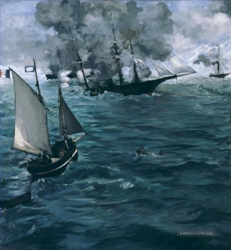 Schlacht von Kearsage und Alabama Eduard Manet Ölgemälde
